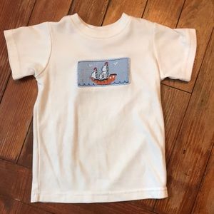 Boys boutique pirate ship tee